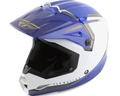 Fly Racing Helmets|Clothing Sale|Kinetic Vision Full Face Helmet (White/Blue) (XL)