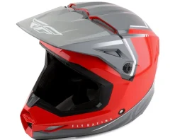 Fly Racing Helmets|Clothing Sale|Kinetic Vision Full Face Helmet (Red/Grey) (XL)