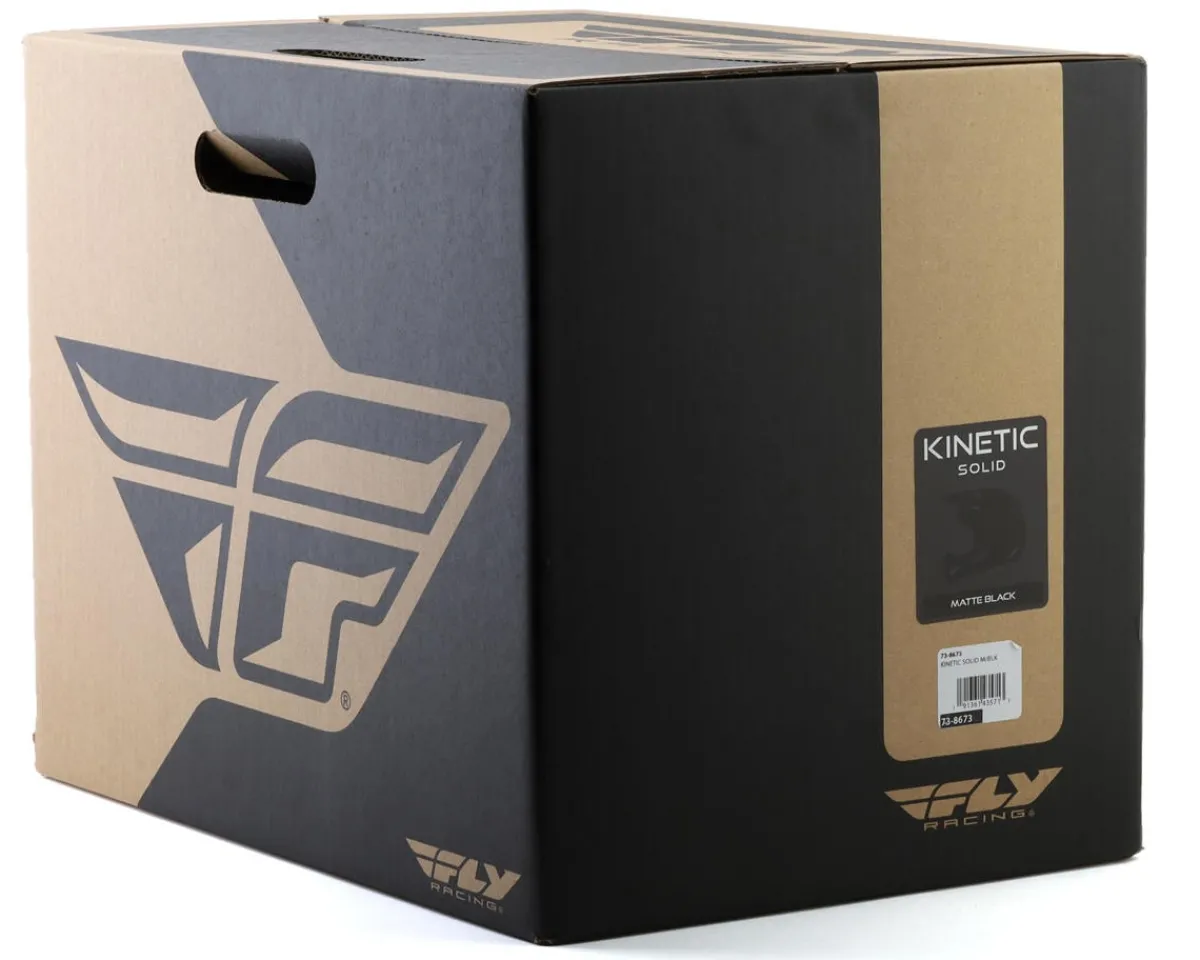 Fly Racing Helmets|Helmets|Kintetic Solid Helmet (Matte Black) (2XL)
