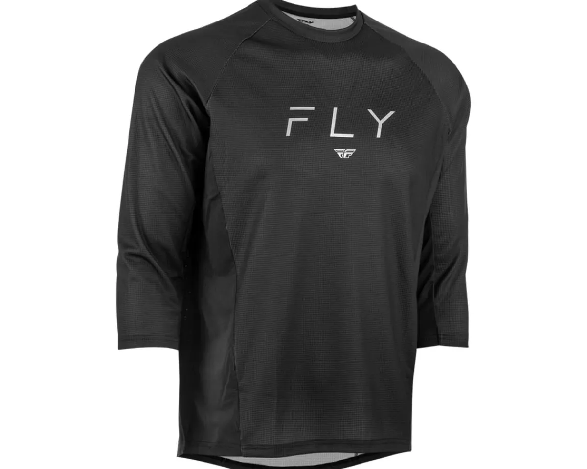 Fly Racing Clothing Sale|Jerseys|Ripa 3/4 Sleeve Jersey (Black/Grey) (S)