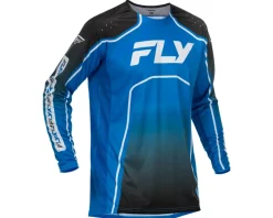 Fly Racing Clothing Sale|Jerseys|Youth Rayce Bicycle Jersey (Blue/Black/White) (Youth L)