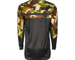 Fly Racing Clothing Sale|Jerseys|Youth Rayce Long Sleeve Jersey (Black/Camo) (Youth XL)