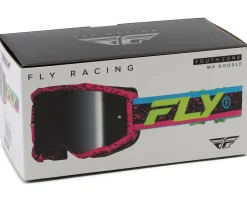 Fly Racing Sunglasses & Goggles|Youth Zone Goggles (Pink/Black/Hi-Vis) (Black Mirror/Smoke Lens)