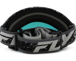 Fly Racing Sunglasses & Goggles|Youth Zone Goggles (Black/Grey) (Red Mirror/Smoke Lens)