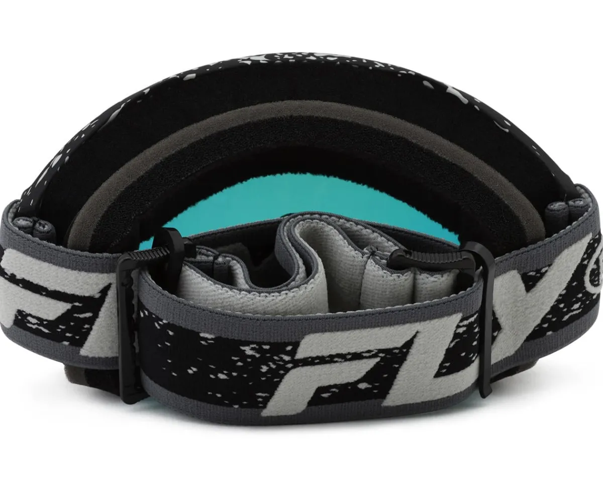 Fly Racing Sunglasses & Goggles|Youth Zone Goggles (Black/Grey) (Red Mirror/Smoke Lens)
