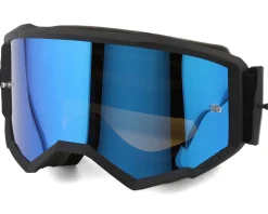 Fly Racing Clothing Sale|Sunglasses & Goggles|Zone Goggles (Black/Black) (Sky Blue Mirror/Smoke Lens)
