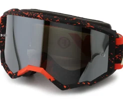 Fly Racing Sunglasses & Goggles|Zone Goggles (Black/Red/Cream) (Silver Mirror/Smoke Lens)