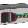 Fly Racing Sunglasses & Goggles|Zone Goggles (Pink/Black/Hi-Vis) (Black Mirror/Smoke Lens)