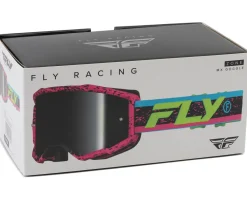 Fly Racing Sunglasses & Goggles|Zone Goggles (Pink/Black/Hi-Vis) (Black Mirror/Smoke Lens)
