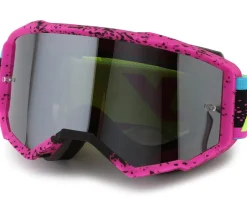 Fly Racing Sunglasses & Goggles|Zone Goggles (Pink/Black/Hi-Vis) (Black Mirror/Smoke Lens)