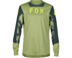 Fox Racing Jerseys|Defend Taunt Long Sleeve Jersey (Pale Green) (S)