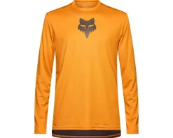 Fox Racing Jerseys|Ranger Fox Head Long Sleeve Jersey (Carmel Brown) (S)