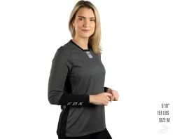 Fox Racing Clothing Sale|Women'S|Women's Defend Long Sleeve Jersey (Dark Shadow) (M)