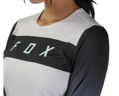 Fox Racing Clothing Sale|Women'S|Women's Flexair Race Jersey (Vintage White) (M)