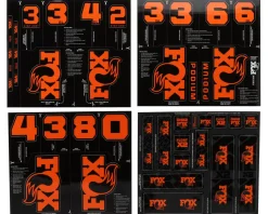 Fox Suspension Suspension|All Mountain Fork and Shock Decal Kit (Factory Orange)