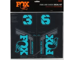 Fox Suspension Suspension|Custom Decal Kit (Turquoise) (All Models Except Step Casts)