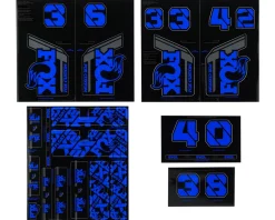 Fox Suspension Suspension|Custom Decal Kit (Blue) (All Models Except Step Casts)