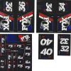 Fox Suspension Suspension|Heritage Decal Kit for Forks & Shocks (Red/White/Blue) (All Models Except Step Casts)