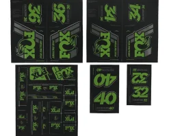 Fox Suspension Suspension|Heritage Decal Kit for Forks & Shocks (Green) (All Models Except Step Casts)