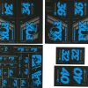 Fox Suspension Frame Protection & Decals|Heritage Decal Kit (Blue)
