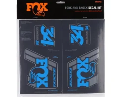 Fox Suspension Frame Protection & Decals|Heritage Decal Kit (Blue)