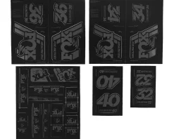 Fox Suspension Suspension|Heritage Decal Kit for Forks & Shocks (Stealth) (All Models Except Step Casts)