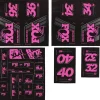 Fox Suspension Suspension|Heritage Decal Kit for Forks & Shocks (Pink) (All Models Except Step Casts)