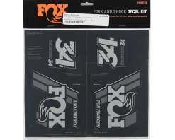 Fox Suspension Suspension|Heritage Decal Kit for Forks & Shocks (Silver) (All Models Except Step Casts)