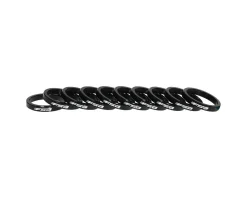 Full Speed Ahead Headsets & Spacers|Alloy Headset Spacers (Black) (1-1/8") (10) (5mm)