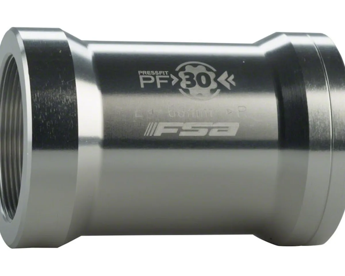Full Speed Ahead Bottom Brackets & Parts|PF30 to 68mm English Bottom Bracket Adaptor (Silver) (PF30 to BSA)