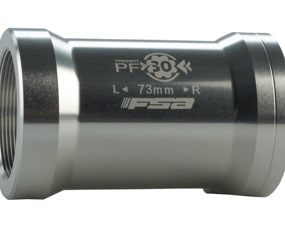 Full Speed Ahead Bottom Brackets & Parts|PF30 to 73mm English Bottom Bracket Adaptor (Silver) (PF30 to BSA)