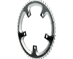Full Speed Ahead Chainrings & Accessories|Super Road Chainrings (Black/Silver) (2 x 10/11 Speed) (Outer) (130mm BCD) (53T)