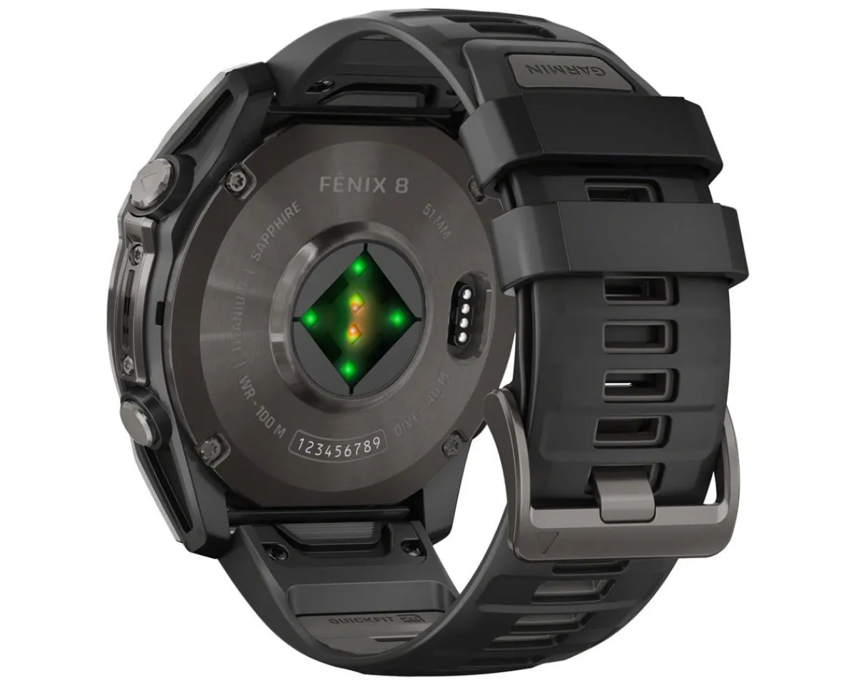 Garmin Watches|fenix 8 AMOLED Watch (Carbon Grey DLC Titanium) (51mm)