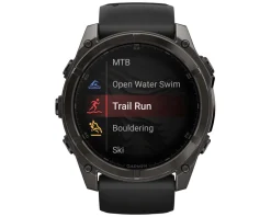 Garmin Watches|fenix 8 AMOLED Watch (Carbon Grey DLC Titanium) (51mm)