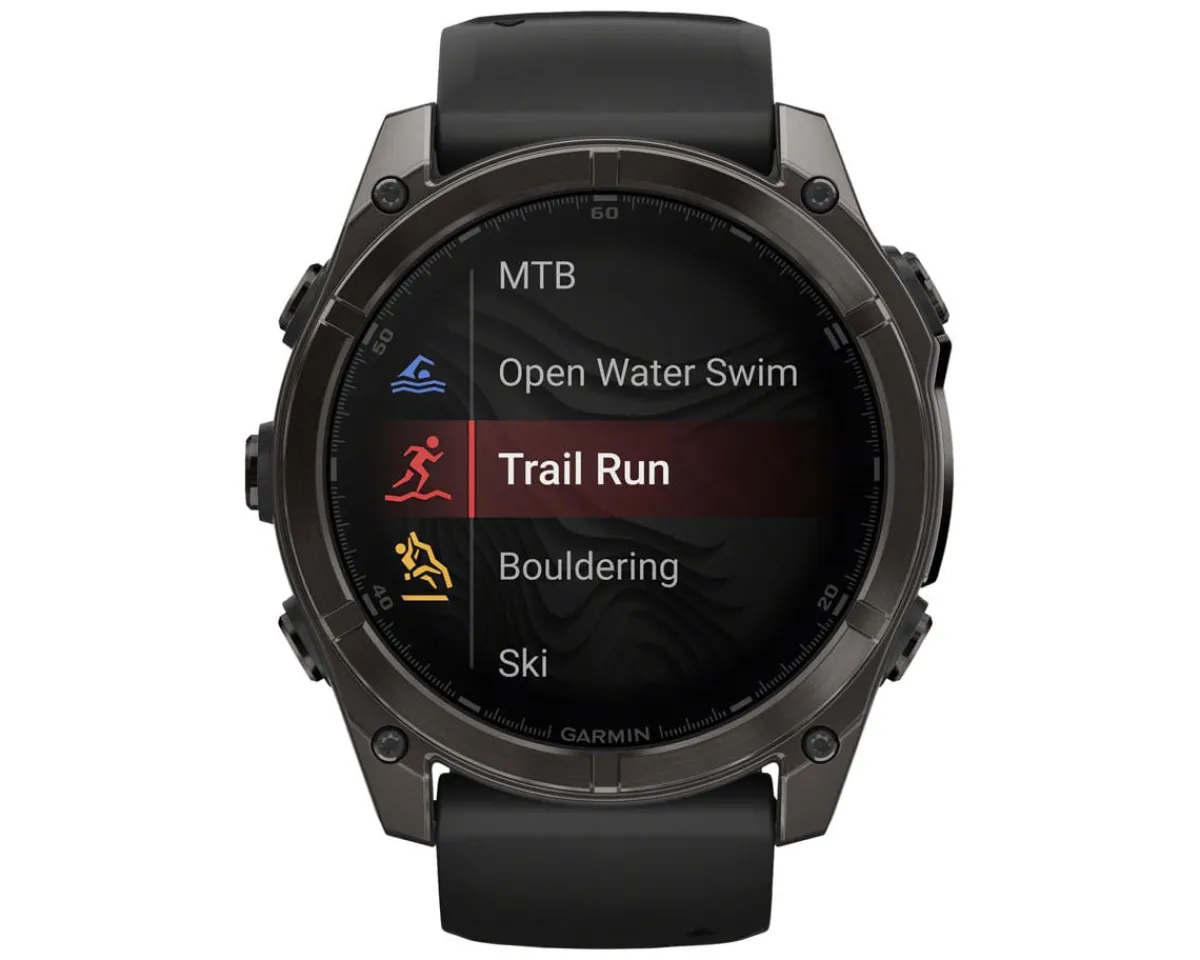 Garmin Watches|fenix 8 AMOLED Watch (Carbon Grey DLC Titanium) (51mm)