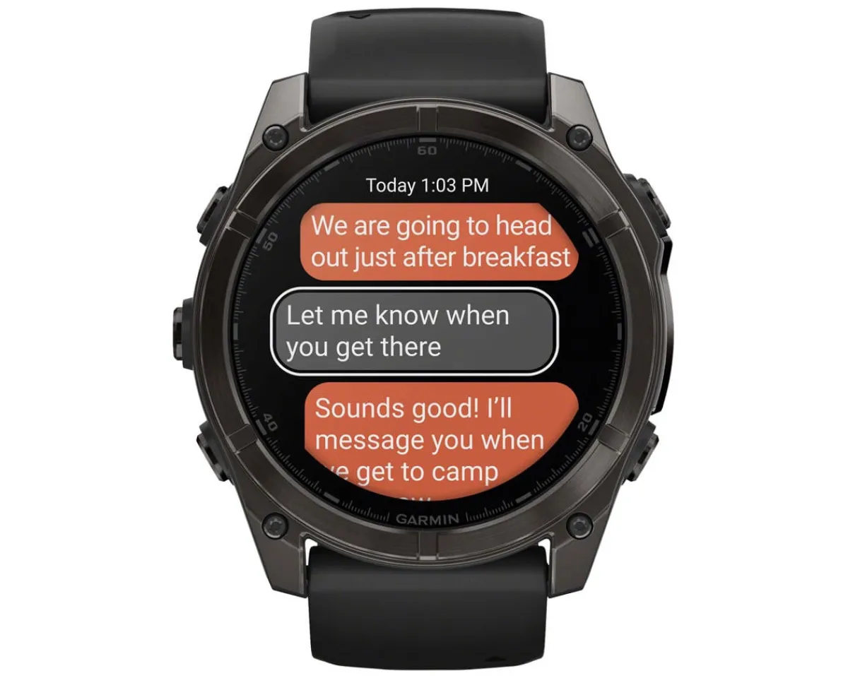 Garmin Watches|fenix 8 AMOLED Watch (Carbon Grey DLC Titanium) (51mm)