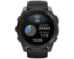 Garmin Watches|fenix 8 AMOLED Watch (Carbon Grey DLC Titanium) (51mm)