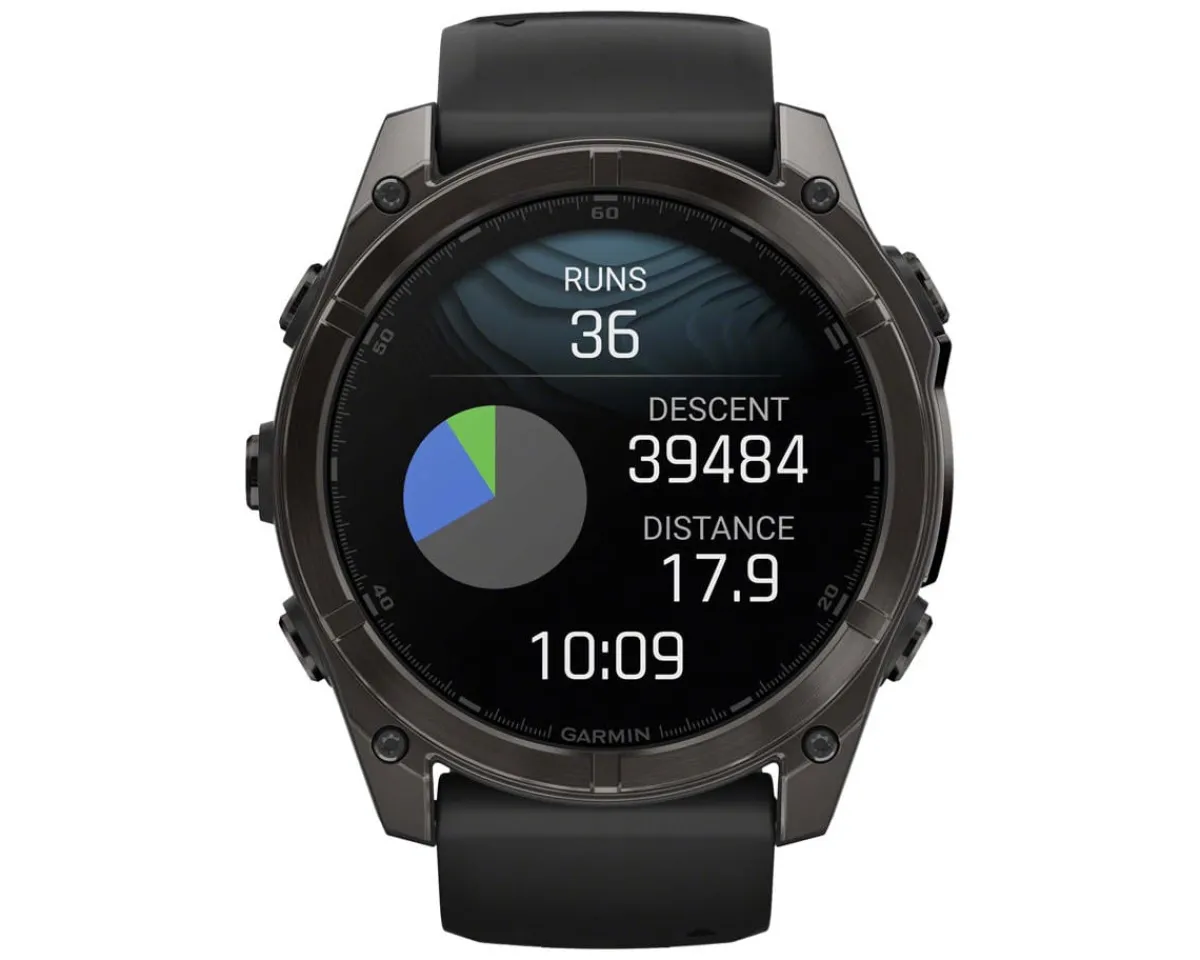 Garmin Watches|fenix 8 AMOLED Watch (Carbon Grey DLC Titanium) (51mm)