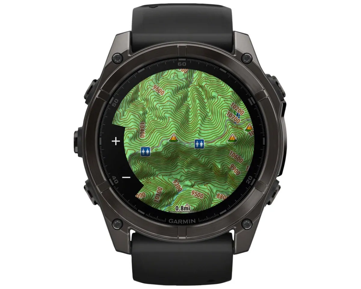 Garmin Watches|fenix 8 AMOLED Watch (Carbon Grey DLC Titanium) (51mm)