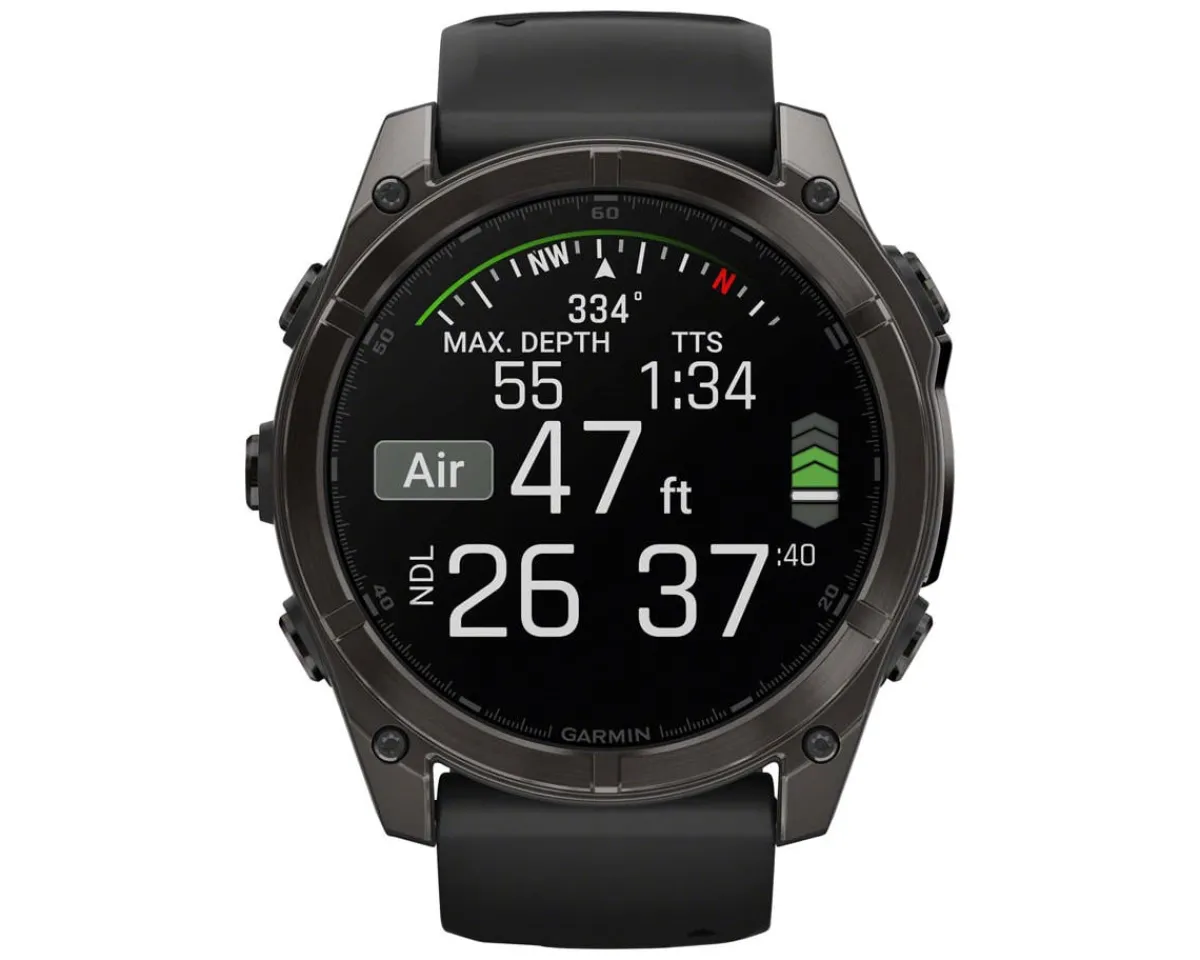 Garmin Watches|fenix 8 AMOLED Watch (Carbon Grey DLC Titanium) (51mm)