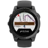 Garmin Watches|fenix E GPS Smartwatch (Slate Grey Steel/Black) (47mm Case) (AMOLED Display)