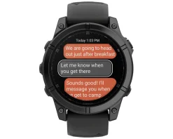 Garmin Watches|fenix E GPS Smartwatch (Slate Grey Steel/Black) (47mm Case) (AMOLED Display)