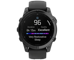 Garmin Watches|fenix E GPS Smartwatch (Slate Grey Steel/Black) (47mm Case) (AMOLED Display)