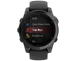 Garmin Watches|fenix E GPS Smartwatch (Slate Grey Steel/Black) (47mm Case) (AMOLED Display)