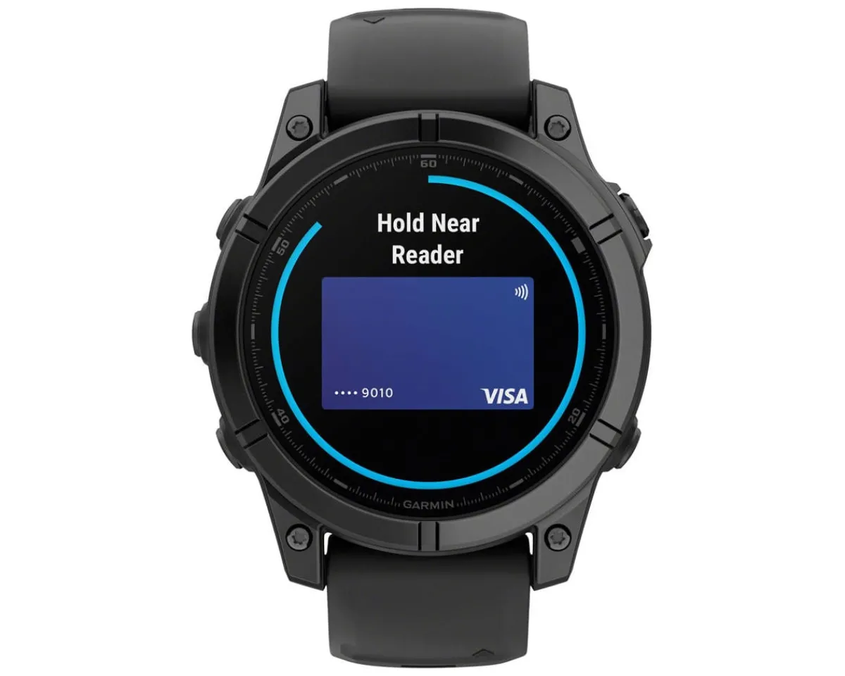 Garmin Watches|fenix E GPS Smartwatch (Slate Grey Steel/Black) (47mm Case) (AMOLED Display)