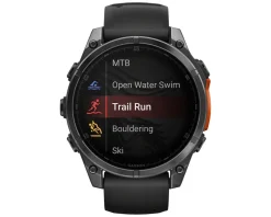 Garmin Watches|fenix 8 Sapphire GPS Smartwatch (Carbon Grey/Black) (47mm Case)