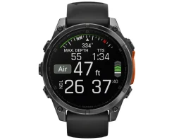 Garmin Watches|fenix 8 Sapphire GPS Smartwatch (Carbon Grey/Black) (47mm Case)