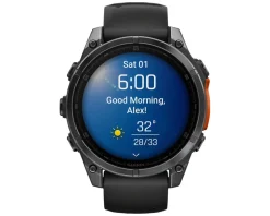 Garmin Watches|fenix 8 Sapphire GPS Smartwatch (Carbon Grey/Black) (47mm Case)