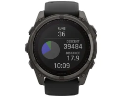 Garmin Watches|fenix 8 Sapphire Solar (Carbon Grey DLC) (51mm)