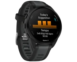Garmin Watches|Holiday Shopping|Forerunner 165 GPS Smartwatch (Black/Slate Gray) (AMOLED Display)